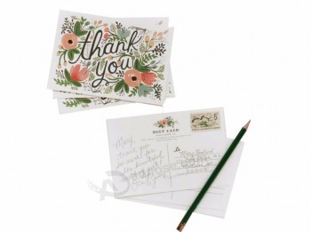 wholesale custom high quality birthday greeting card thank you card invitation cards postcard with envelop