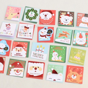 China factory Catalogue for X'mas, full color printing die cut gift cards die cut postcard for Christmas