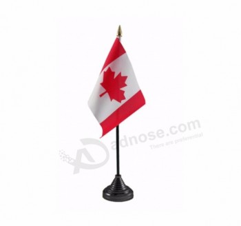 Promotional gift Canada table flag for company Canada desk flag wholesale