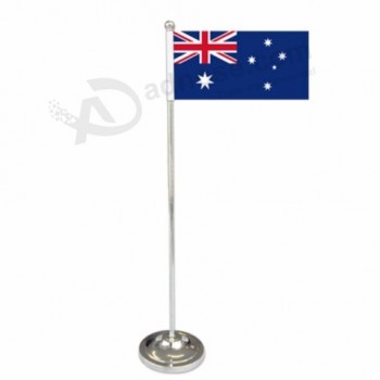 ホット販売中国は、テーブルの旗を作っている会社は、オーストラリアのテーブルの国の国旗卸売を使用しています