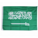Saoedi-arabië aangepaste 3x5ft vLiegende nationaLe vLag groothandeL