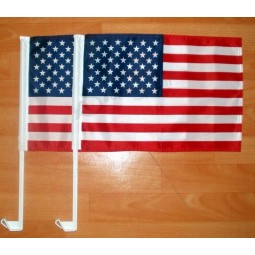 我们美国爱国车卡车窗口夹美国国旗18''x 12''批发