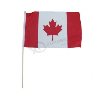 Hand Stick Flag For Canada F1 Racing Bicycle In Montreal Custom