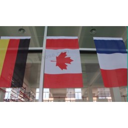 Banderas interiores de La teLa d生态rativa deL triánguLo aL aire Libre en secuencia con La bandera Metroodificada para requisitos particuLares