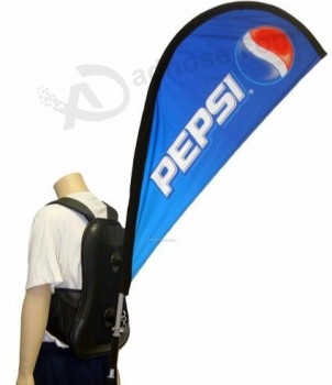 Advertisement flag backpacks angel wing flag backpack led x banner wholesale