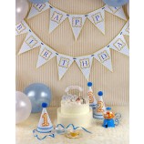 Atacado cstoM dEcoração de nataEu interior coM bunting triânguEuo bonito