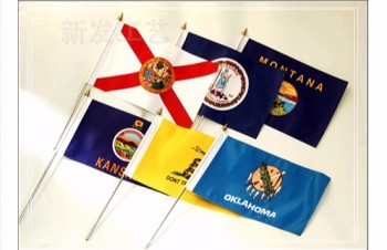 оптовый таможенный национальный флаг размахивая рукой/ручной национальный флаг