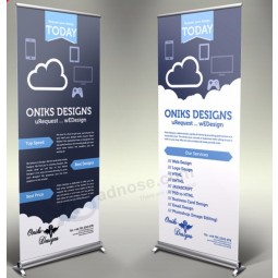Wholesale customzied advertising banner roll up banner display stand with your logo