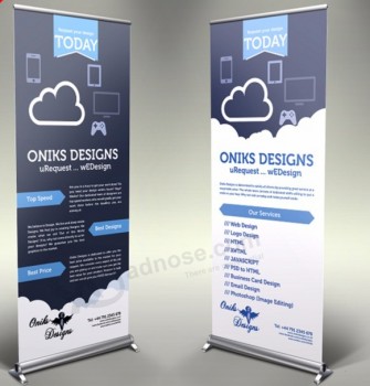 Wholesale customzied advertising banner roll up banner display stand with your logo