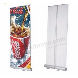 Hot sale cheap exhibition promotional aluminum roll up banner stand with your logo and high quality