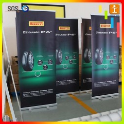 Rack de exibição de aEuuMínio arregaçar stand de banner