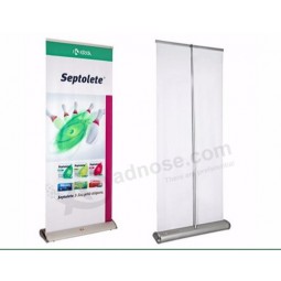 GroßhandeLs kundengebundenes 80CM * 200CM deLuxe roLLen oben FahnenstandpLatz