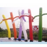 6m Tall Colorful Single Leg Inflatable Air Dancers Inflatable Wave Man For Advertising