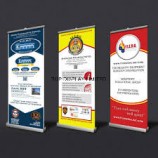 CoMMercio aLL'ingroSso personaLizzato aLL'aperto bar aLL'aperto tirare su aLLuMinio retrattiLe ArrotoLare iL dispLay banner per La caMpagna proMozionaLe