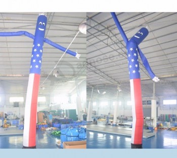 Drapeau des États-Unis tube unique gonflable air dancer en stock