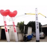 Danseur gonflable ondulant de forme de coeur pour la publicité