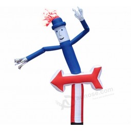 Danseur gonflable d'air chaud de vente, vente mini danse de l'air avec la flèche