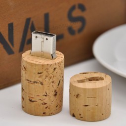 wholesale promotion products Wine Bottle Stopper Wood usb 2.0 cork usb flash drive
