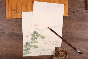 Бумажная бумага лотоса серии старинные письма бумажные бланки Китай стиль антикварные бланки 80шт