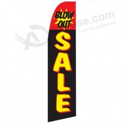 High-end custom Outdoor Swooper Exhibition Flag with Pole and your logo