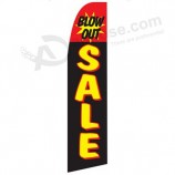 Hoog-Einde aangepaste outdoor swooper tentoonstelling vlag met paal