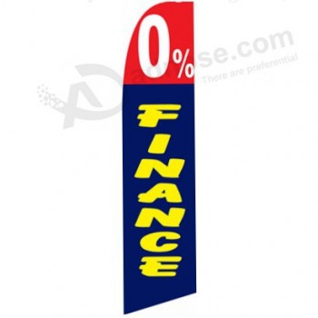 High-end custom 322x75 0% finance swooper flag with your logo