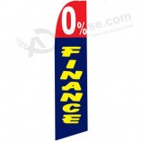 Hoch-Ende benutzerdefinierte 322 x 75 0% Finanzen Swooper Flagge