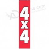 Fabrik direkt benutzerdefinierte Großhandel 322 x 75 4x4 Swooper Flagge
