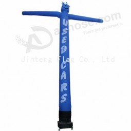 Custom blue background inflatable air dancer with your logo with high quality and any size