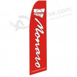 Hoch-End benutzerdefinierte 322 x 75 Auto Club Swooper Flagge