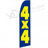 Fabriek groothandel aangepaste reclame promotie polyester swooper vlag