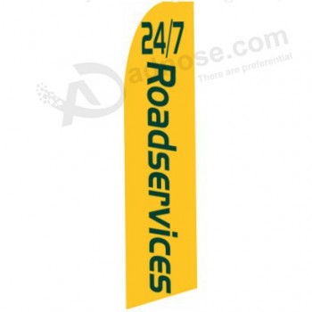 Factory direct wholesale 322X75 24 7 road C swooper flag with your logo