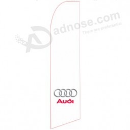 High-end custom 322X75 audi swooper flag with high quality and any size