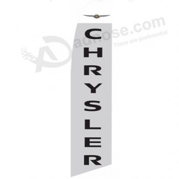 Professional Customized 322x75 chrysler new swooper flag with high quality and any size