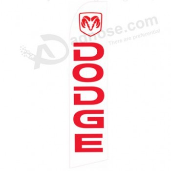 Wholesale customized Professional custom 322x75 DODGE new swooper flag