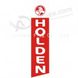 Wholesale customized Professional custom 322X75 Holden white top swooper flag with high quality and any size