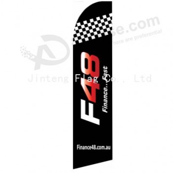 Wholesale customized Outdoor custom printing wholesale 322X75 f48 finance swooper with high quality and any sizeflags