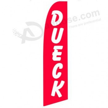 Wholesale customized Factory wholesale custom logo printed 322x75 dueck swooper flag with high quality and any size