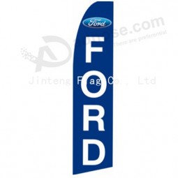 Wholesale customized Outdoor custom printing wholesale 322x75 Ford Blue new 294C swooper flags