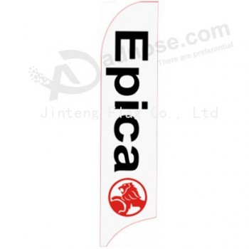 Al por mayor personalizado alto-End custom 322x75 epica white holden swooper flag.