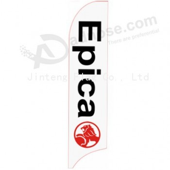 Wholesale customized High-end custom 322X75 epica white Holden swooper flag with high quality and any size
