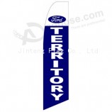 Wholesale customized Professional custom 322x75 ford territory swooper flag with high quality and any size