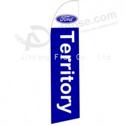 Venda por atacado personalizado de alta-End custom 322x75 ford territory nova bandeira do swooper