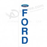 Großhandelsindividueller kundenspezifischer Druckgroßverkauf 322x75 ford (2) Swooper-Flaggen