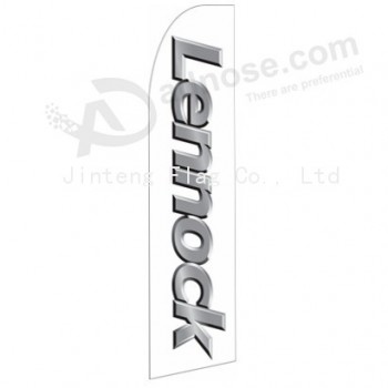 Wholesale customized Professional custom 322x75 lennock swooper flag with high quality and any size
