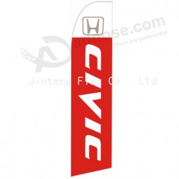Großhandel angepasst hoch-End benutzerdefinierte 322 x 75 Honda Civic Swooper Flaggege