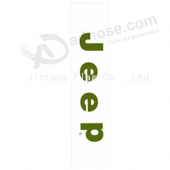 Bandeira de publicidade de impressão personalizada para carro de jipe