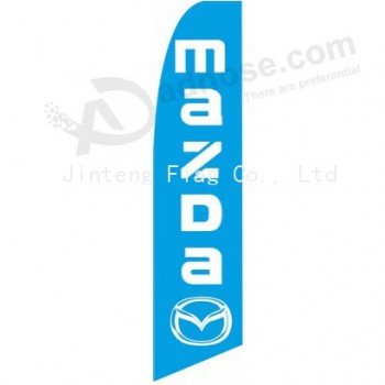 도매 주문을 받아서 만들어진 옥외 주문 printing 도매 322x75 mazda (2) Swooper 플래그