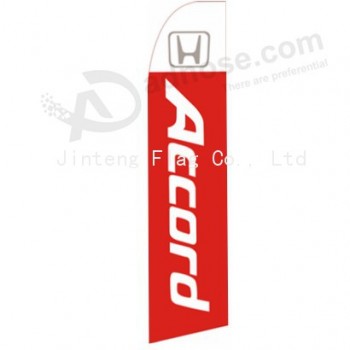 Wholesale customized Outdoor custom printing wholesale 322x75 HONDA accord swooper flags with high quality and any size