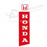 Wholesale customized Professional custom 322x75 HONDA swooper flag with high quality and any size